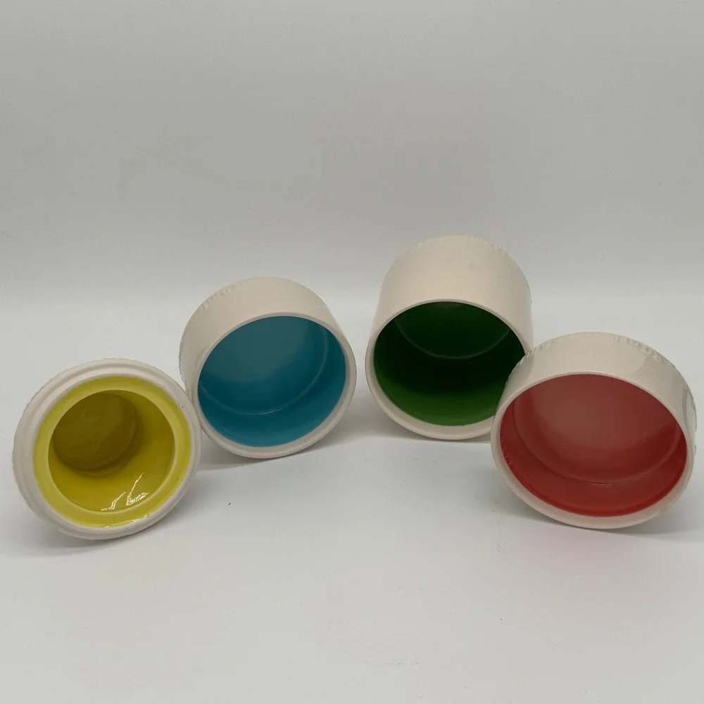 M Costa Ceramic Milk Bottle Measuring Cups Set 4 Pc Teal Threshold Style